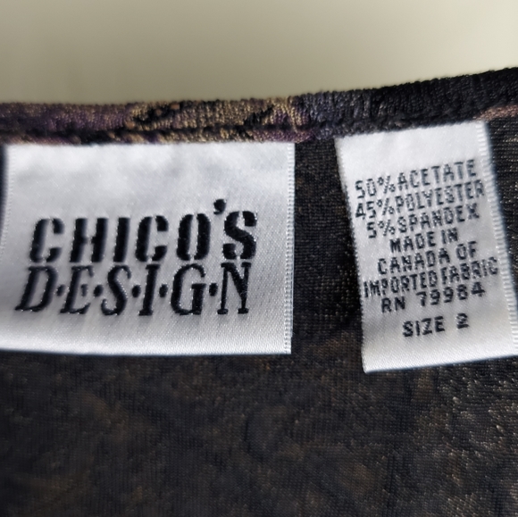 Chico's Design Beaded Floral Top - Picture 8 of 9